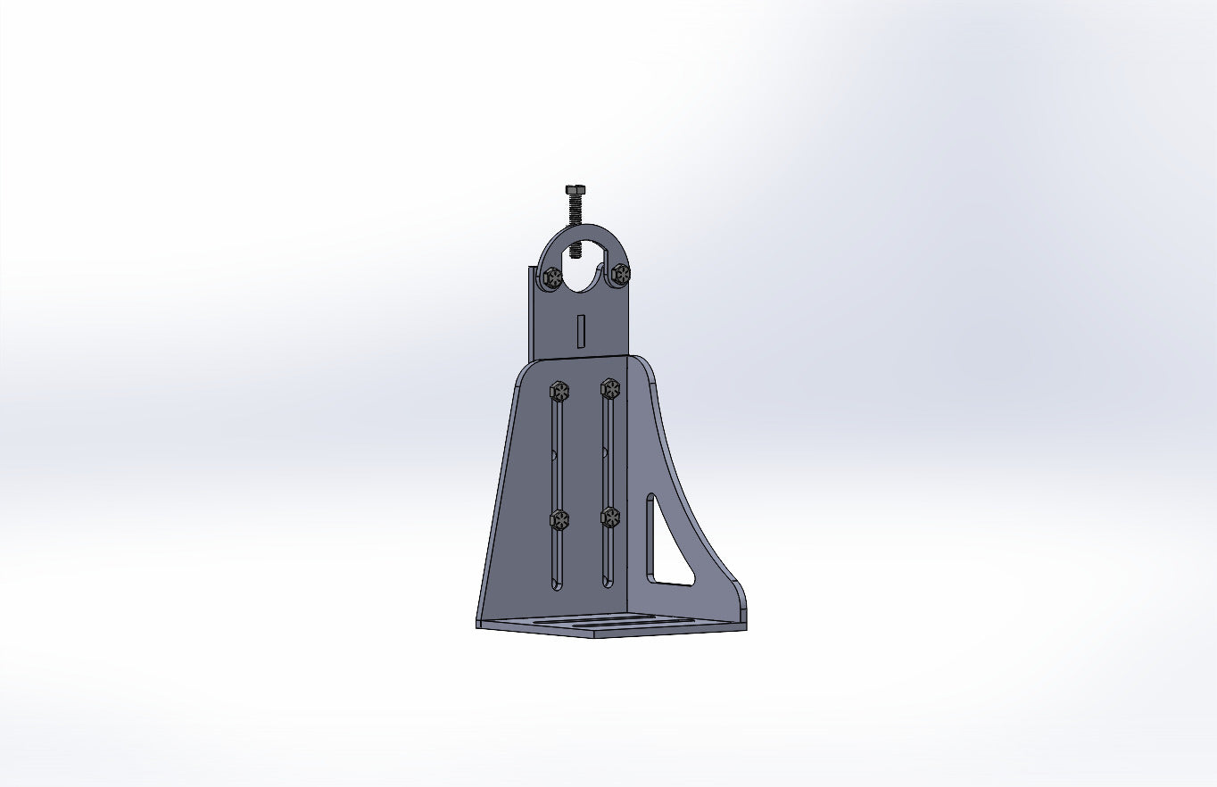 10-18" Adjustable Jig Table Upright for Round Tube