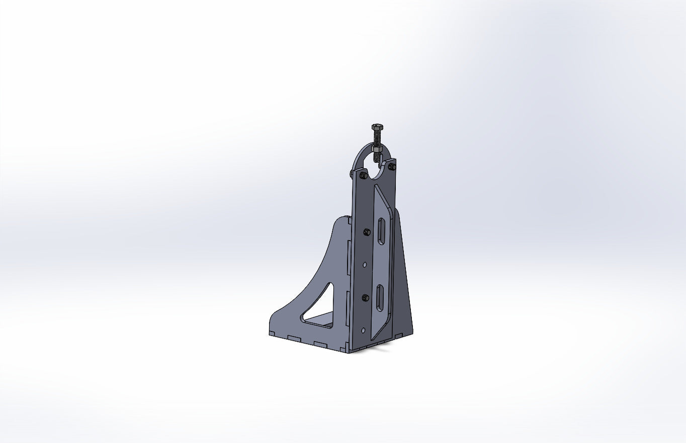 10-18" Adjustable Jig Table Upright for Round Tube